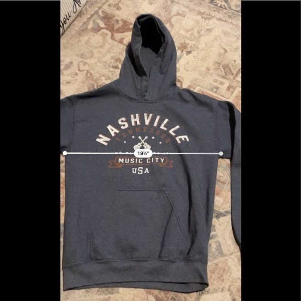 Gildan Nashville Gray Hoodie Sweashirt - image 2