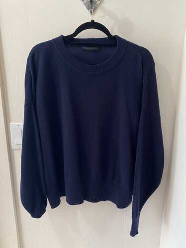 The Row The Row Navy Cashmere Sweater