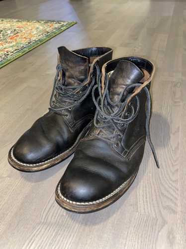 Viberg Viberg Black Leather Work Boots - image 1