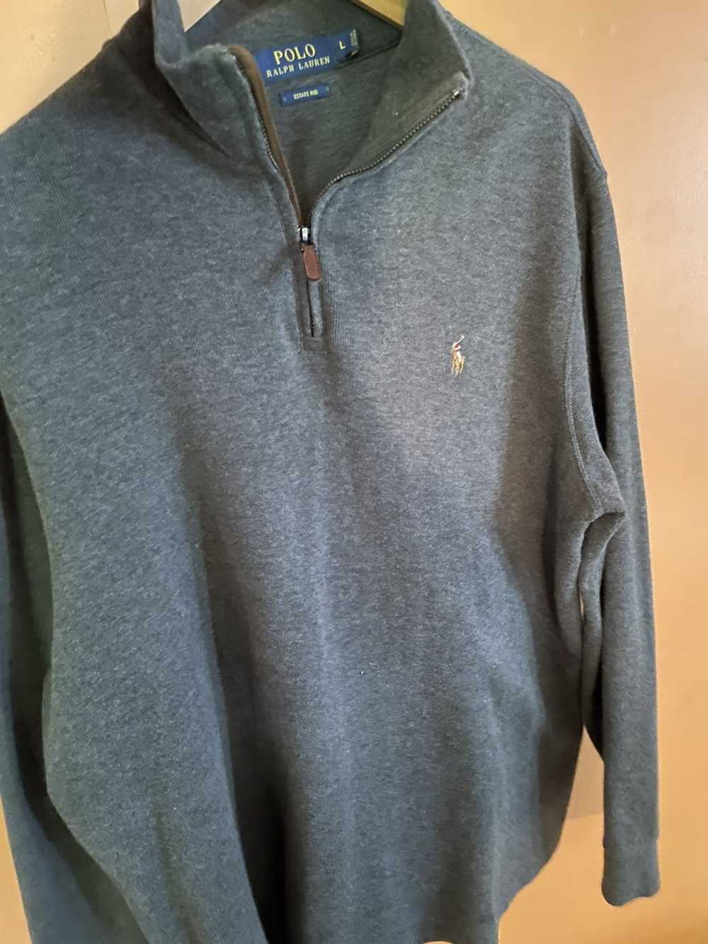 Polo Ralph Lauren Vneck zip up x sweatshirt x Ral… - image 1