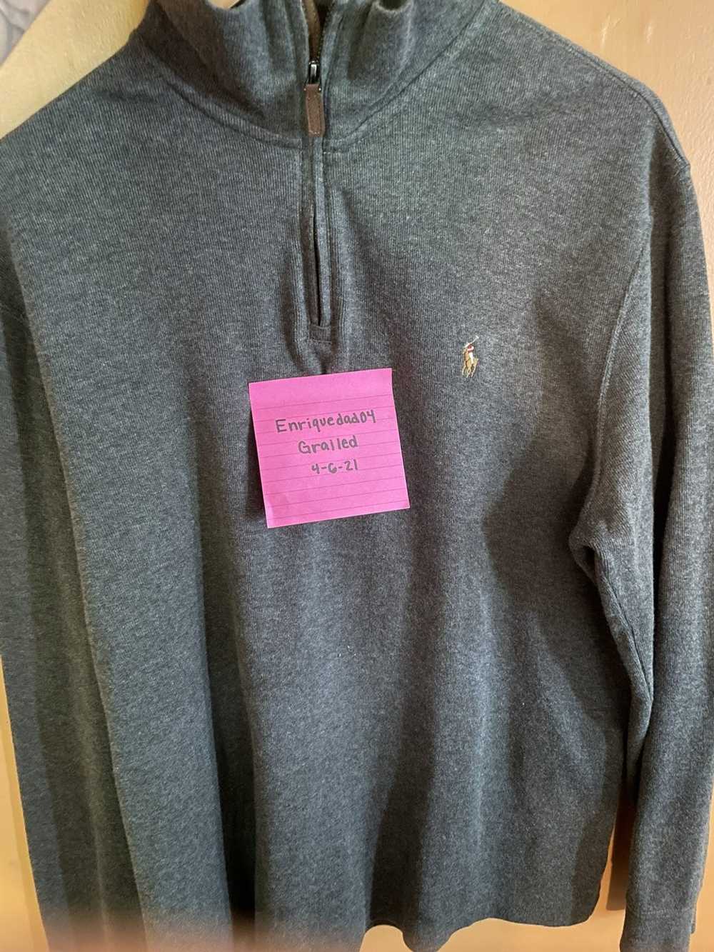 Polo Ralph Lauren Vneck zip up x sweatshirt x Ral… - image 3