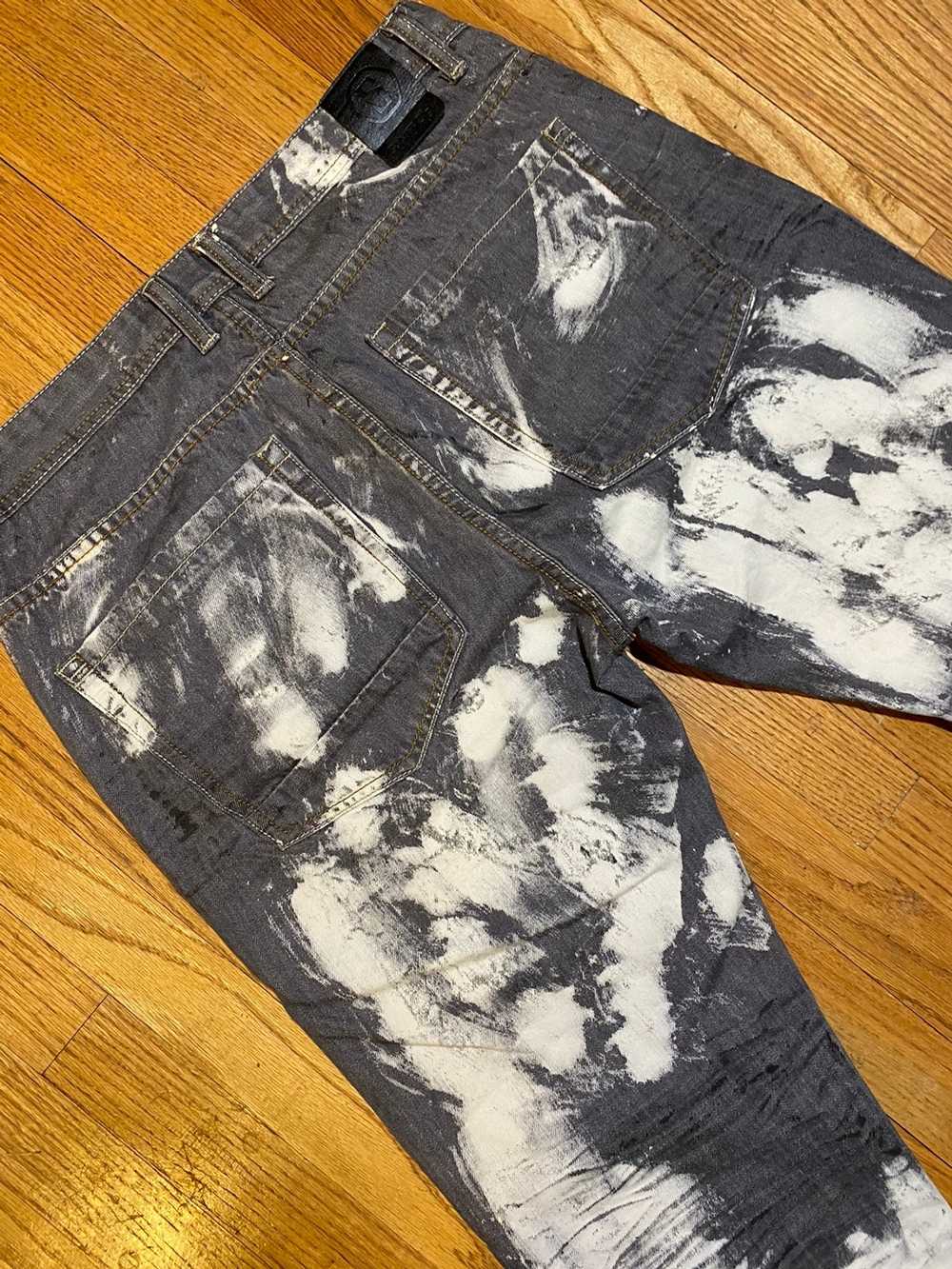 Japanese Brand × Vintage Painted distress jeans - image 4