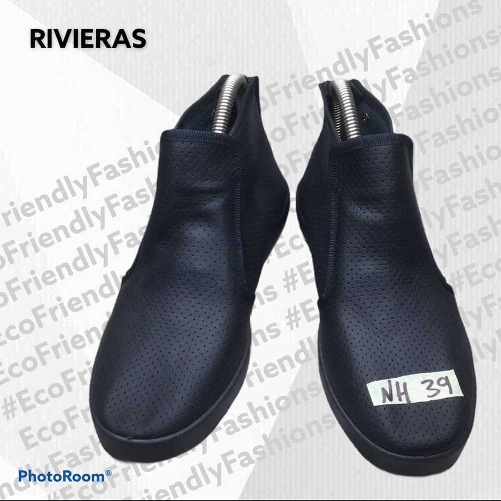 Rivieras Rivieras Montante Perforated Leather Sli… - image 2