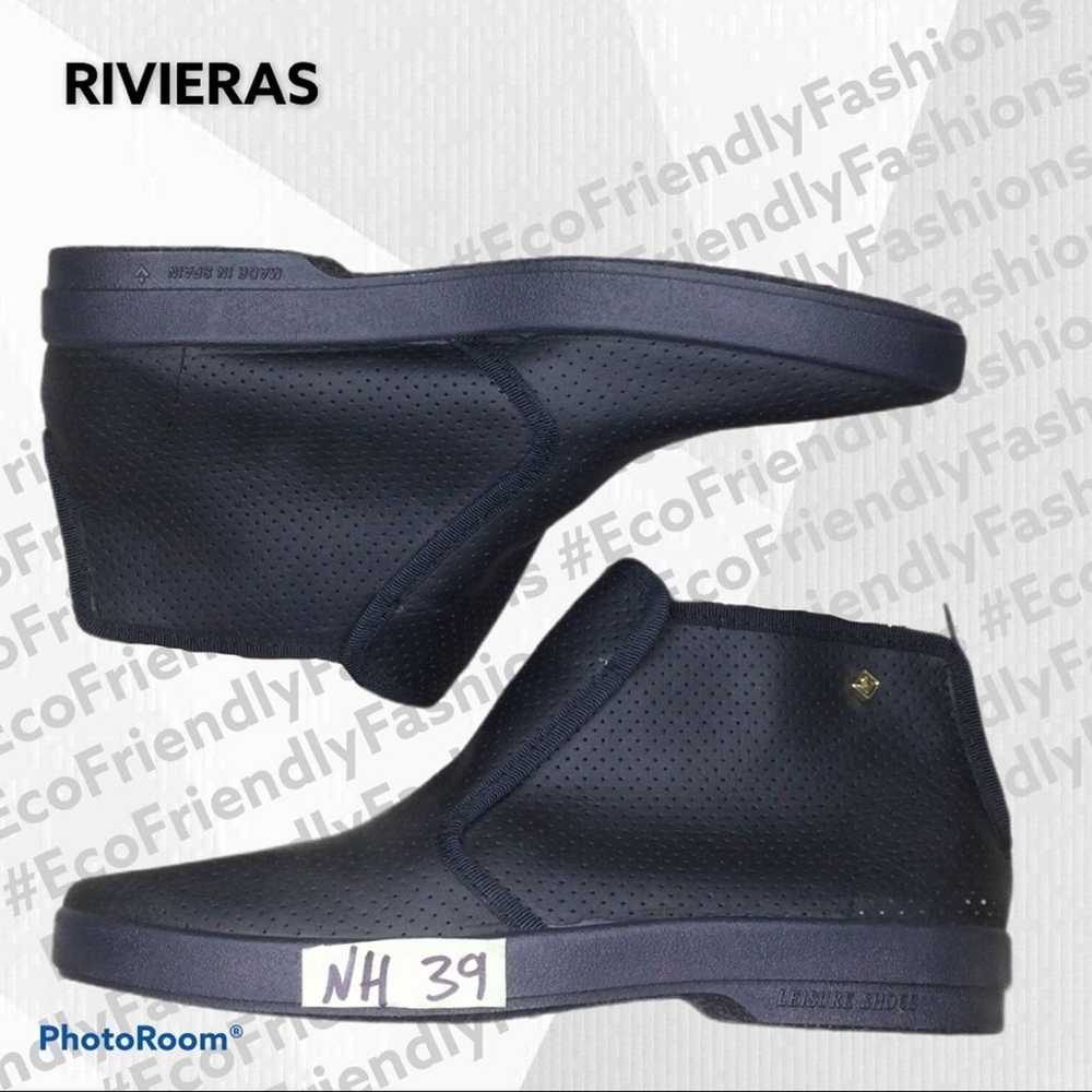 Rivieras Rivieras Montante Perforated Leather Sli… - image 3