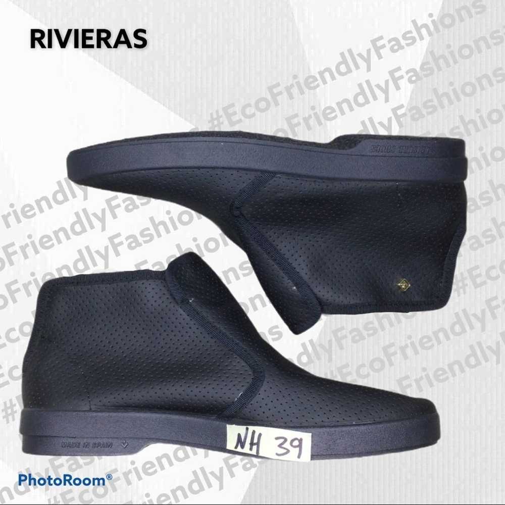 Rivieras Rivieras Montante Perforated Leather Sli… - image 4