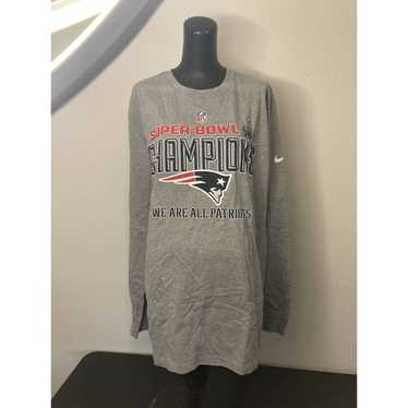 Nike NIKE NFL Patriots Super Bowl XL Long Sleeve … - image 1