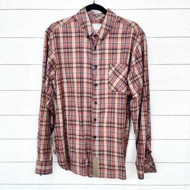 Billy Reid Billy Reid Plaid Men's Casual Dress Shi