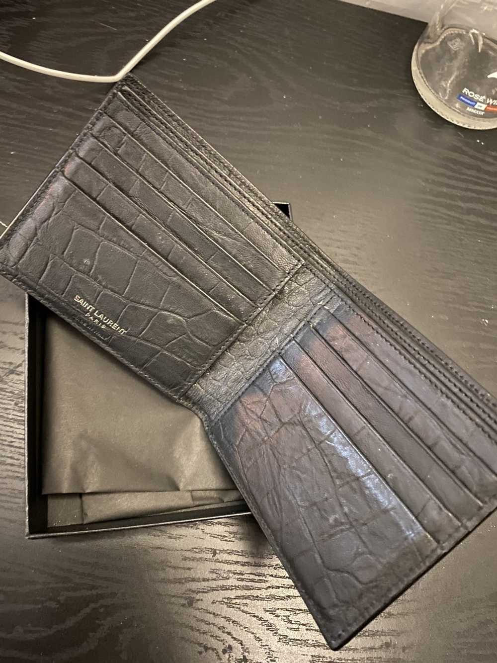 Yves Saint Laurent Saint Laurent Croc Wallet. - image 2