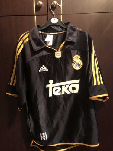 RARE JC Sports Black White REAL MADRID BWIN Away Jersey Shirt MEN LG #20  Vero