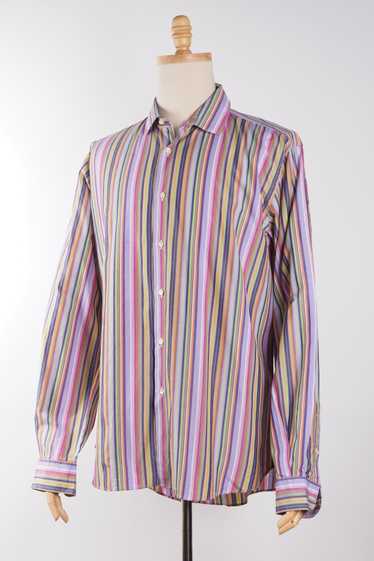 Etro Etro Milano Striped Multicolor Shirt 44 17.5… - image 1