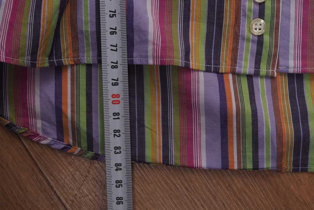 Etro Etro Milano Striped Multicolor Shirt 44 17.5… - image 8