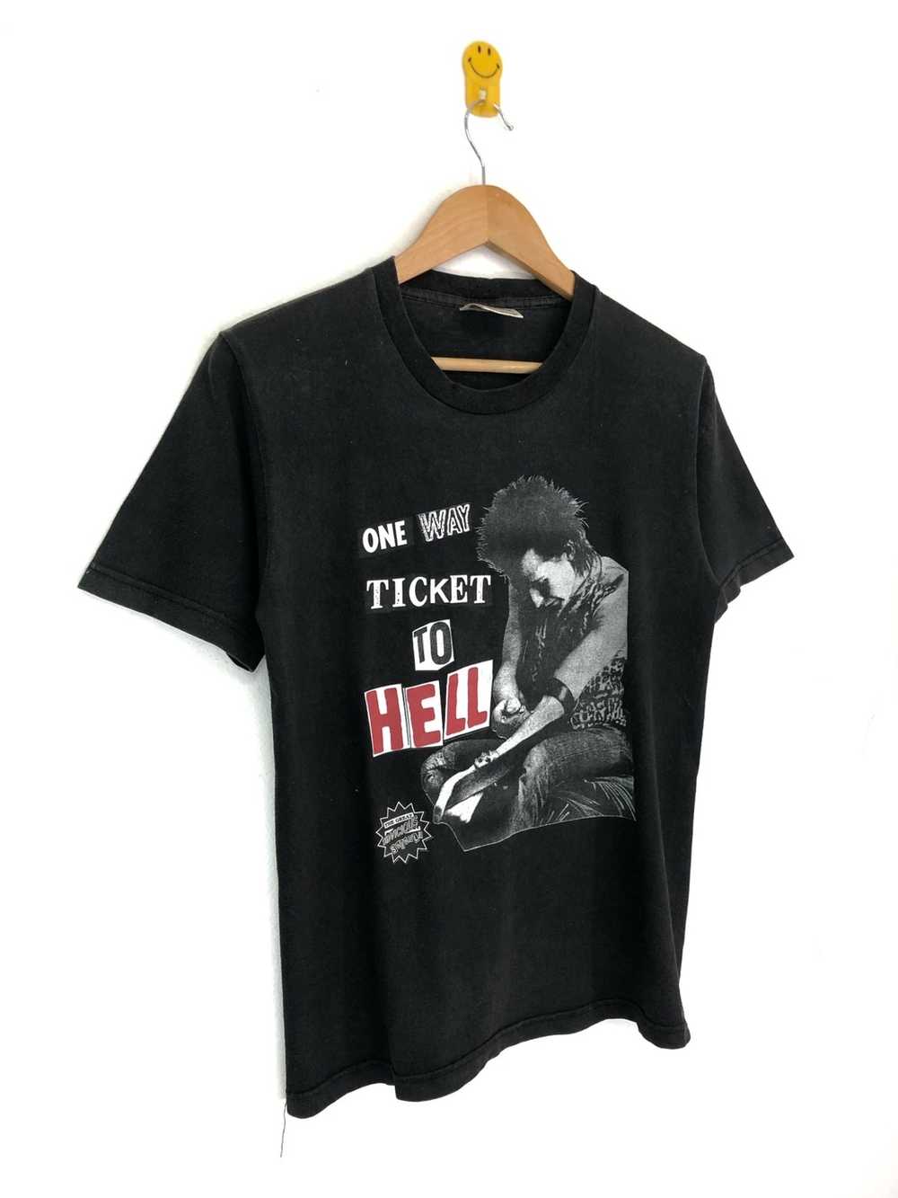 Band Tees × Vintage Vintage SID VICIOUS ONE WAY T… - image 3