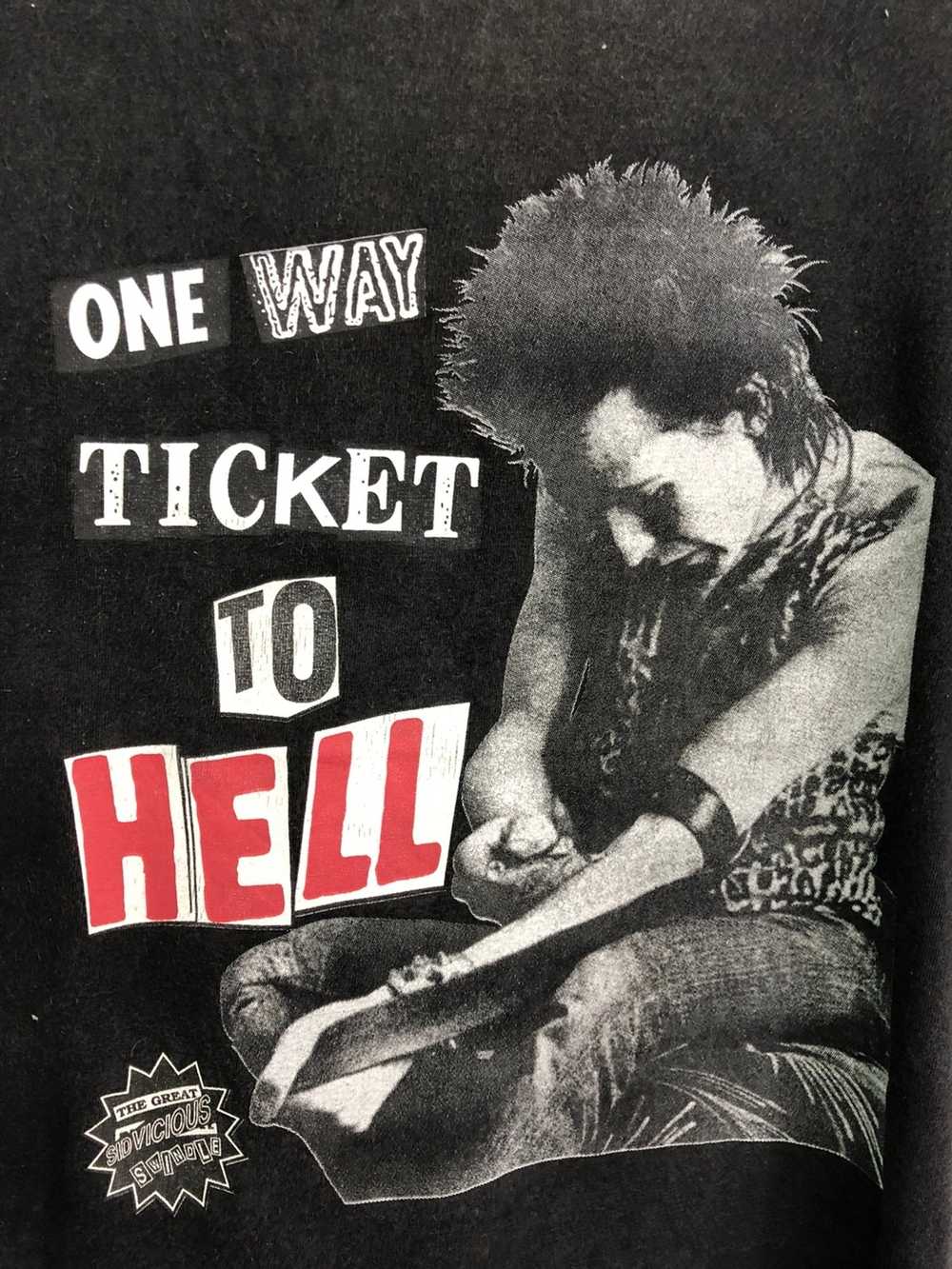 Band Tees × Vintage Vintage SID VICIOUS ONE WAY T… - image 5