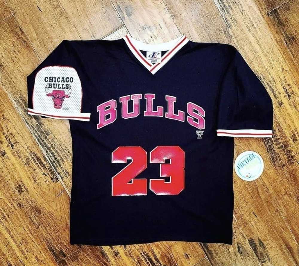 Starter Jordan bulls jersey 90's logo athletic wa… - image 2