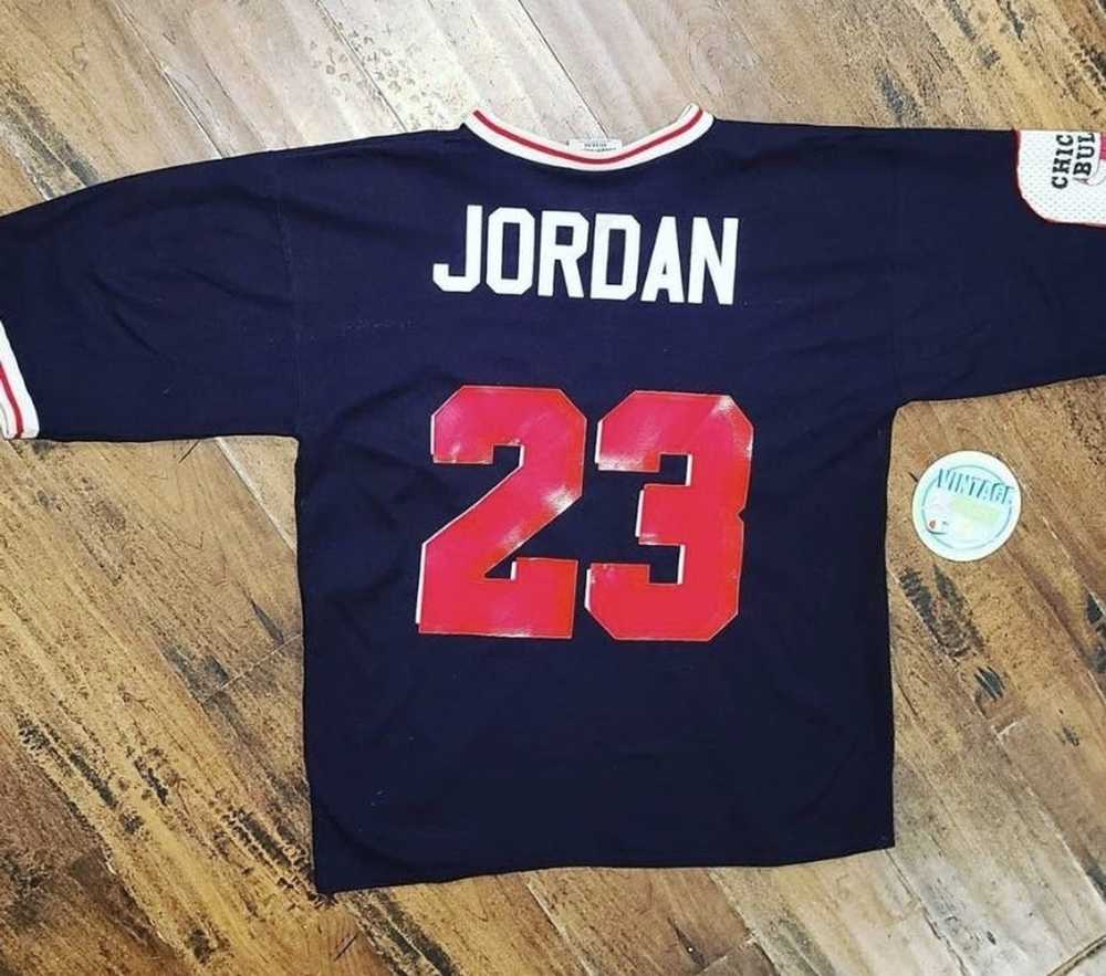 Starter Jordan bulls jersey 90's logo athletic wa… - image 3