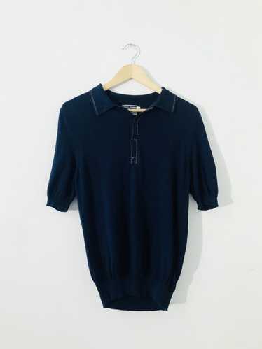 Fred Perry Fred Perry vintage navy knit polo top