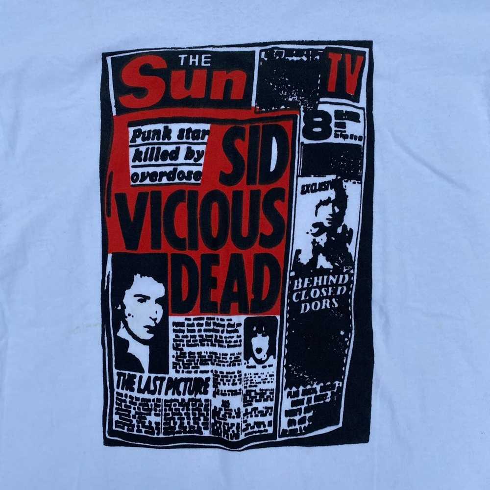 Band Tees × Vintage Vintage Sid Vicious Dead Sex … - image 3