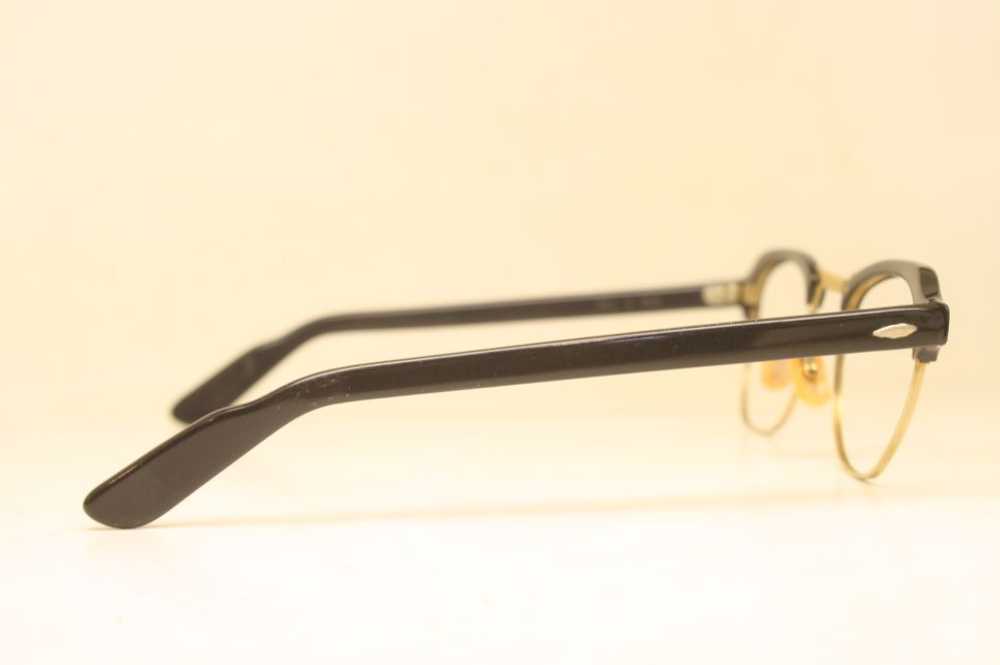 Unused Black Gold B&L Vintage Cat Eye Glasses - image 2