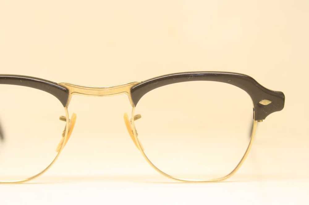 Unused Black Gold B&L Vintage Cat Eye Glasses - image 3