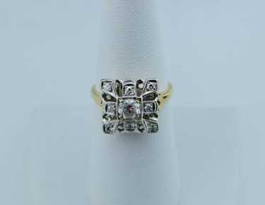 Circa 1910 14K YG vintage Edwardian style Diamond… - image 1