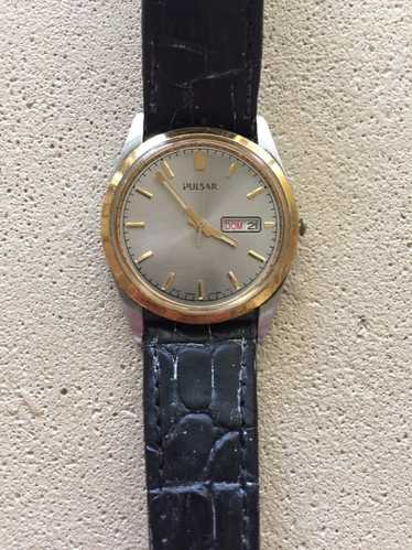 Pulsar by SEIKO japan qtz mens 2-tone watch day/date … - Gem