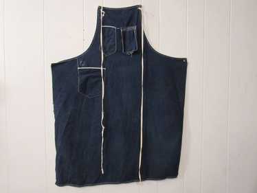 VINTAGE DENIM APRON ② Vintage IKEA Denim Chef's Apron w/ Overall Hook BNWOT 100