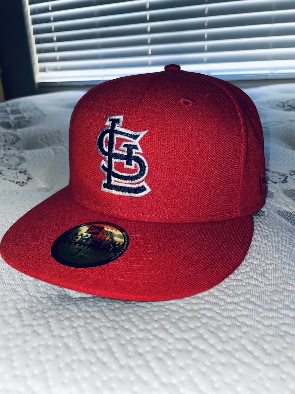 New Era St Louis Cardinals Mens Navy Blue 1943 Retro-Crown 59FIFTY Fitted  Hat