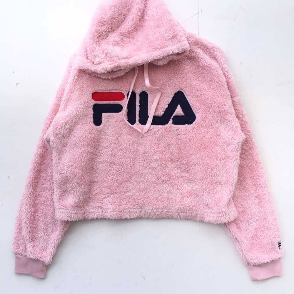 Fila × Japanese Brand Fila Fleece Croptop Hoodie - image 1