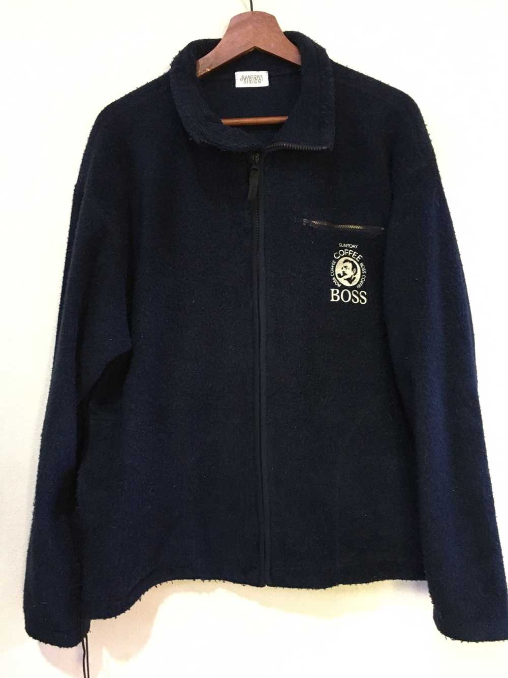 Japanese Brand Suntory Boss Coffee Fleece Sweatsh… - image 1