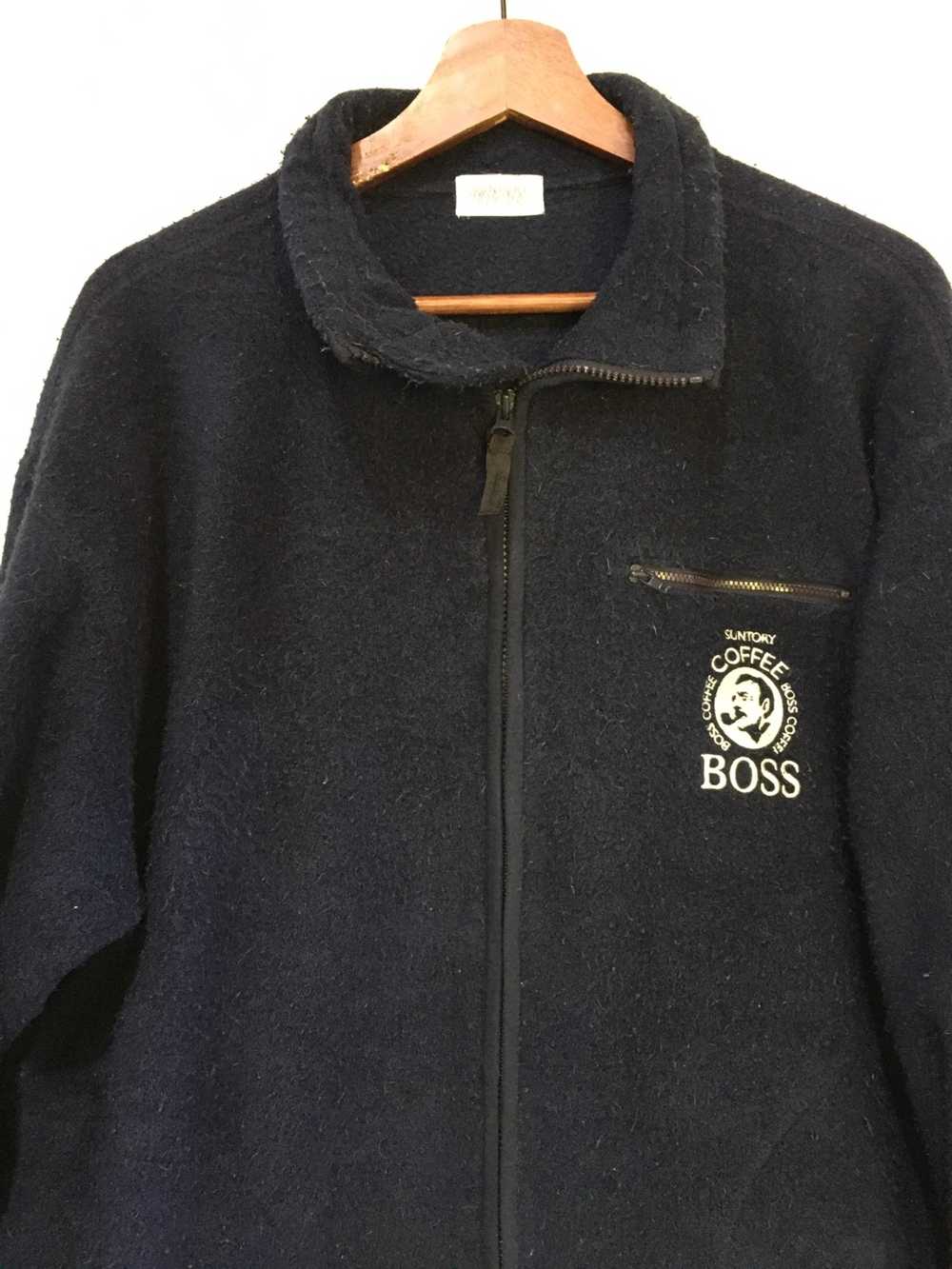 Japanese Brand Suntory Boss Coffee Fleece Sweatsh… - image 2