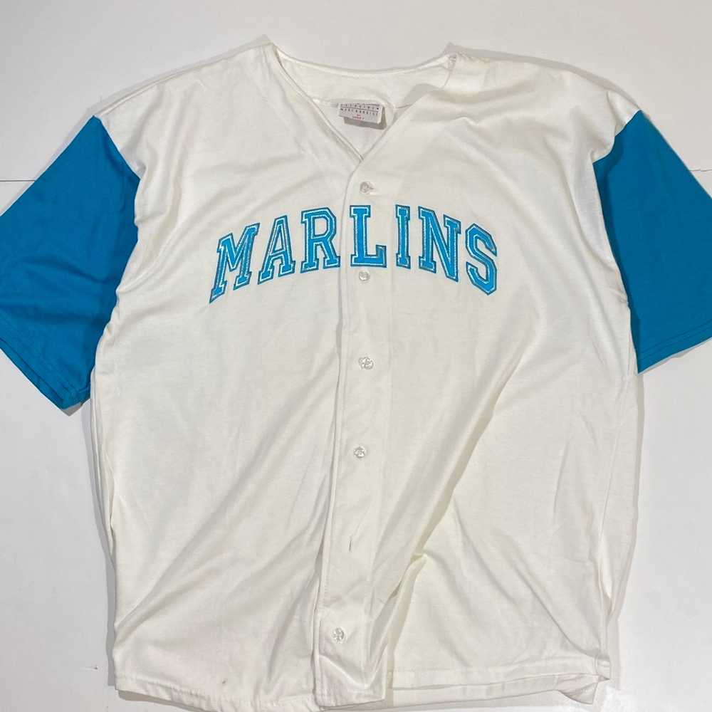 MLB × Streetwear × Vintage 90’s Marlin’s Baseball… - image 1