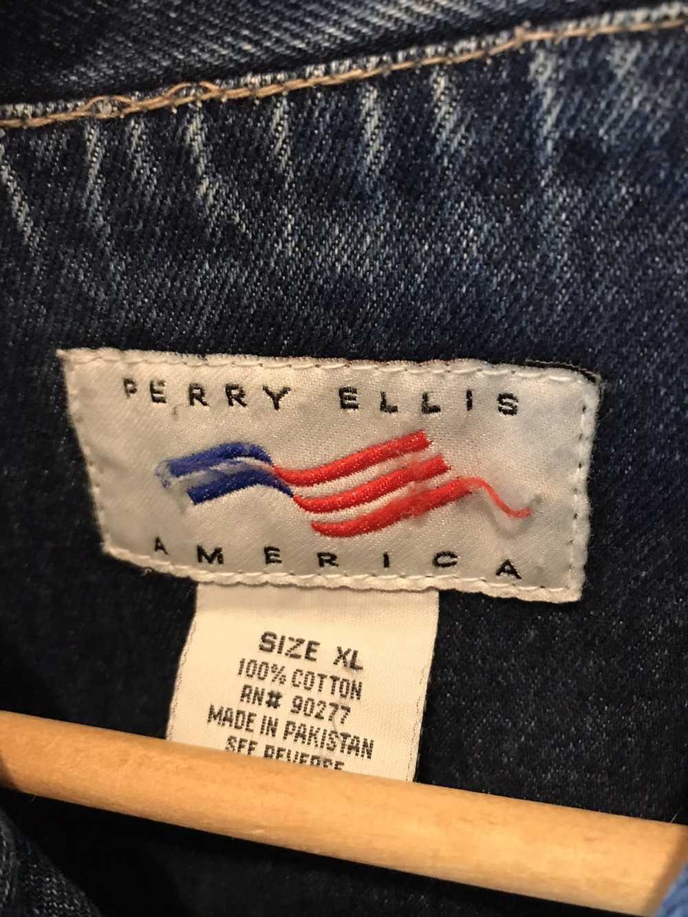 Perry Ellis × Vintage Vintage 90s Perry Ellis Jac… - image 3