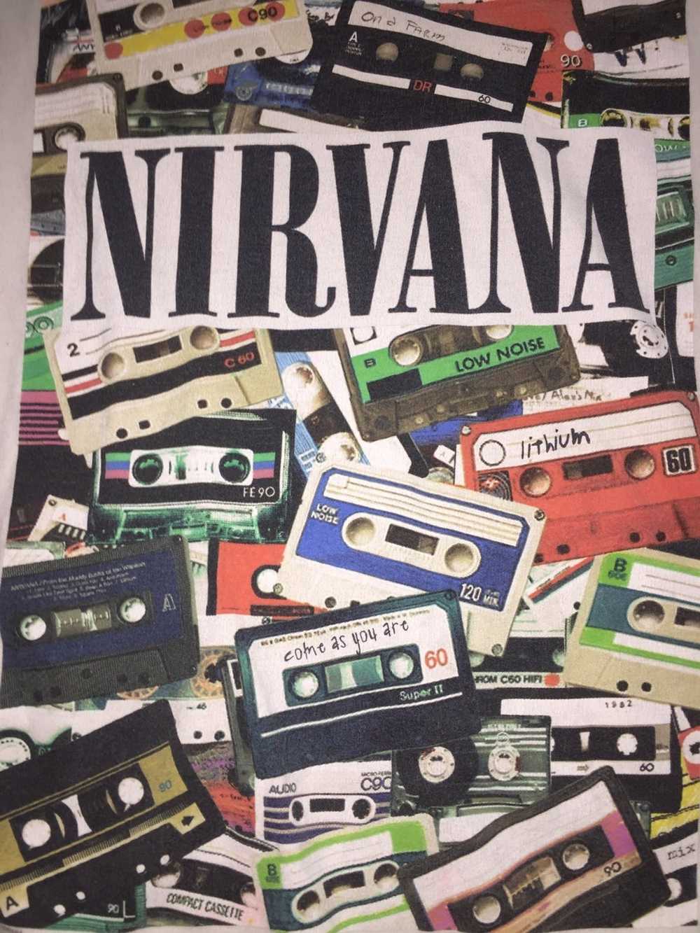 Nirvana Nirvana cassette tape shirt white - image 2