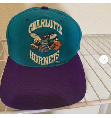 Vintage CHARLOTTE HORNETS Hat Big Logo Basketball Cap Nba Hip -  Israel