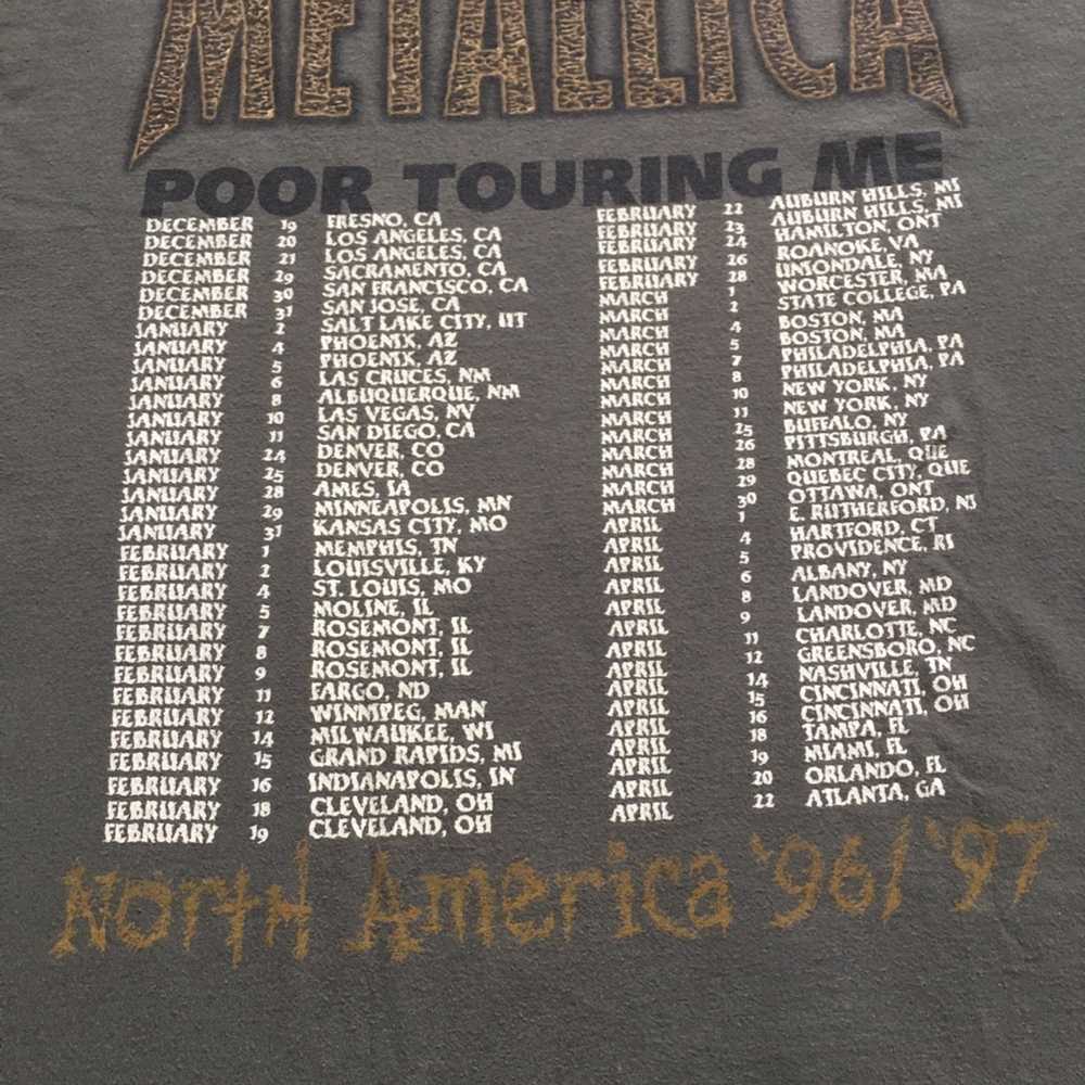 Band Tees × Metallica × Vintage Metallica 96/97 P… - image 4