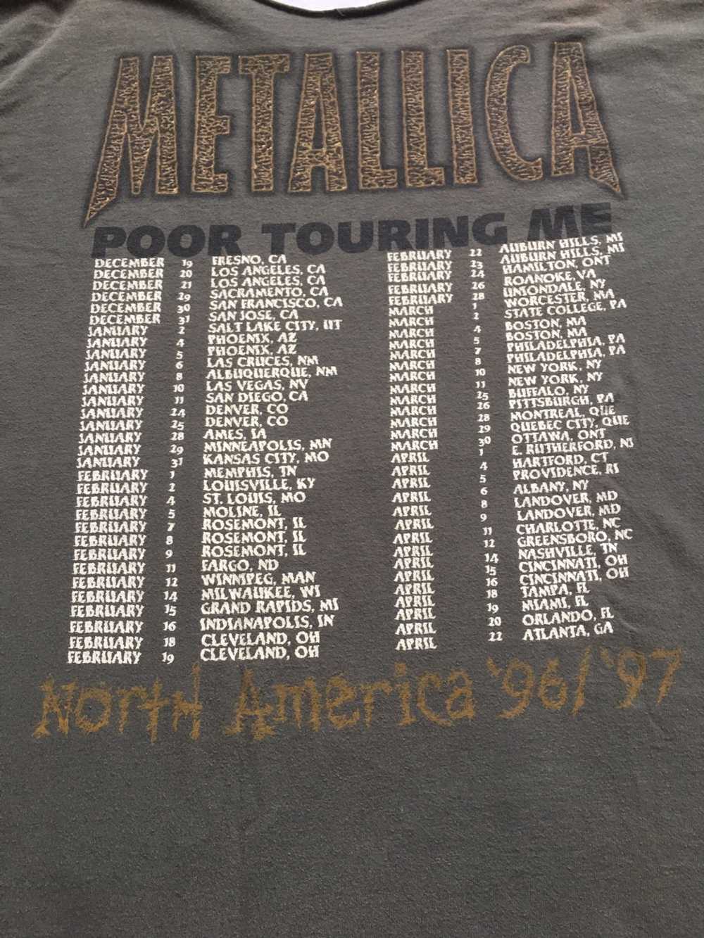 Band Tees × Metallica × Vintage Metallica 96/97 P… - image 7