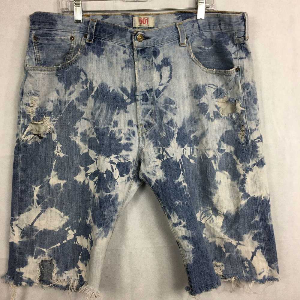 Levi's Levis 501 Acid Wash Cut Off Shorts Sz 40 D… - image 1