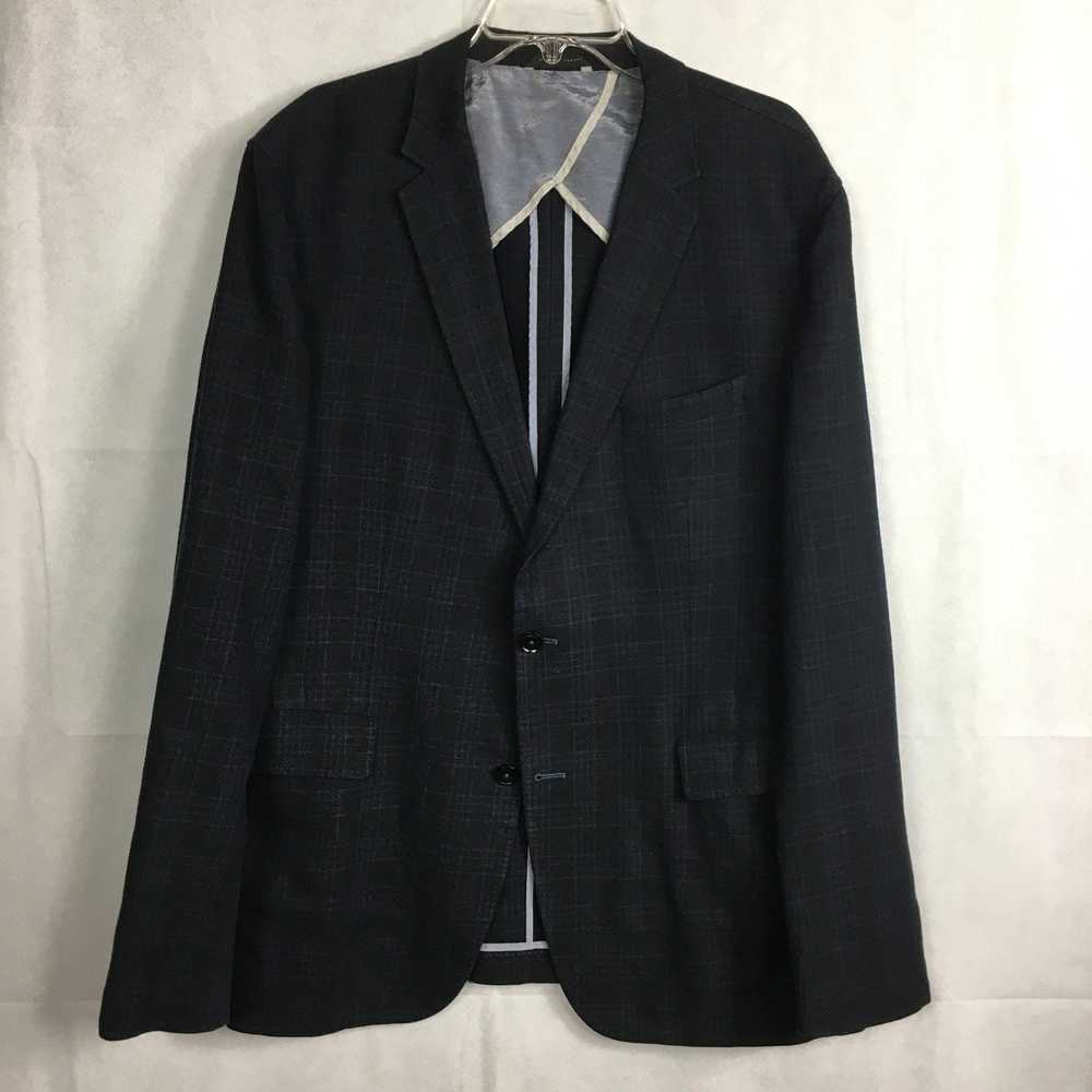 Hugo Boss Hugo Boss Miles2 Linen Black Plaid Blaz… - image 1