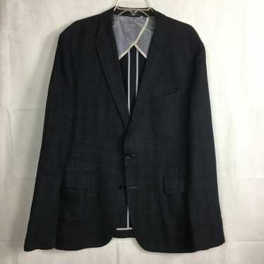 Hugo Boss Hugo Boss Miles2 Linen Black Plaid Blaze