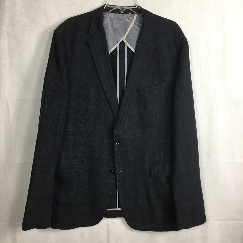 Hugo Boss Hugo Boss Miles2 Linen Black Plaid Blaz… - image 2