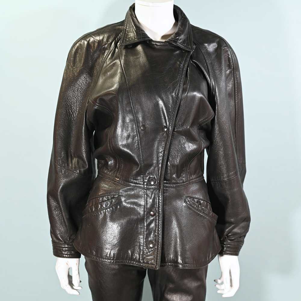 Vintage 80s Soft Black Leather Jacket, Bergdorf Goodm… - Gem