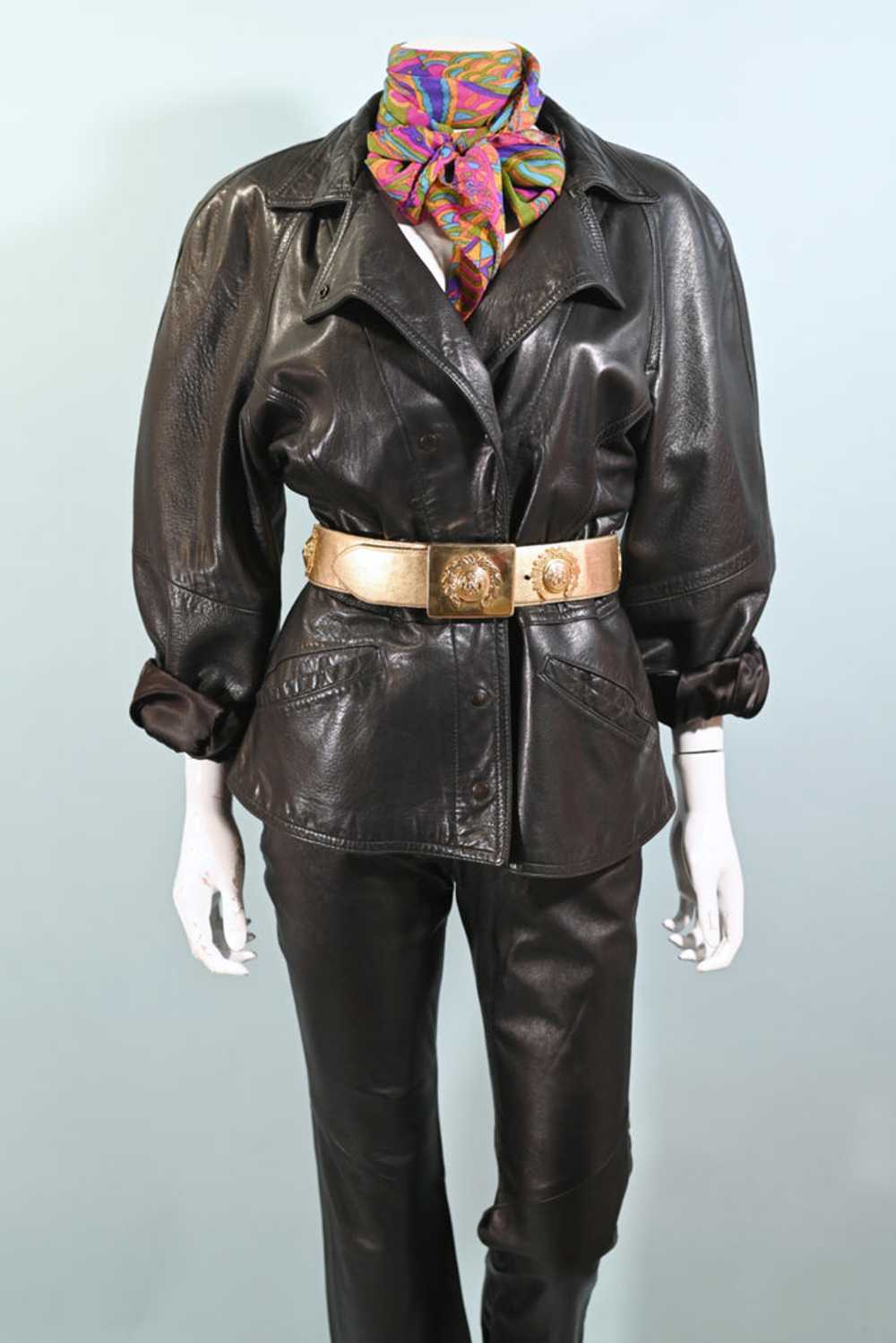 Vintage 80s Soft Black Leather Jacket, Bergdorf Goodm… - Gem