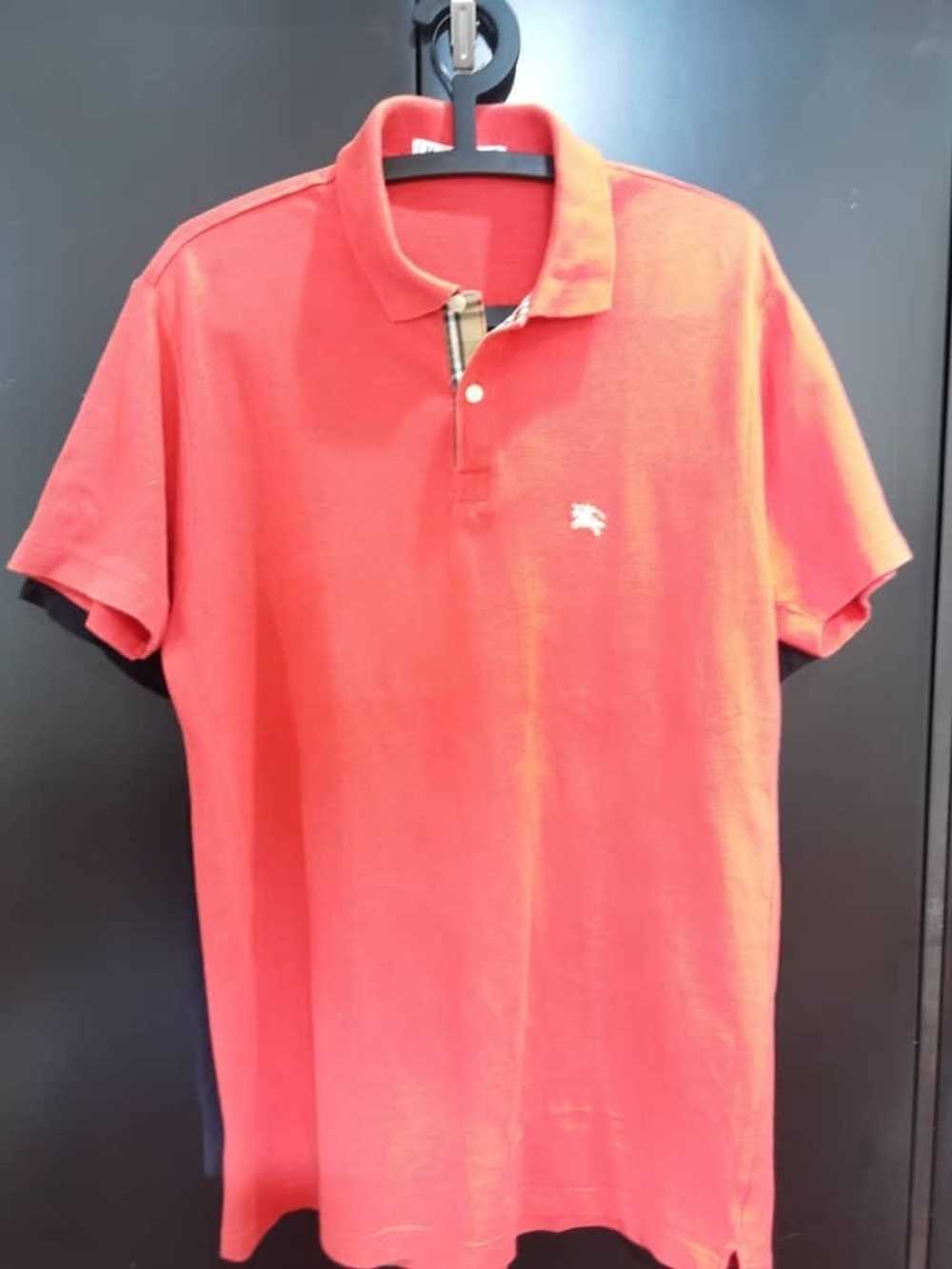 Burberry Mens Polo T Shirt Burberrys Vintage Size… - image 1