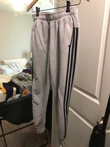 Adidas Adidas Grey & Black Striped Joggers