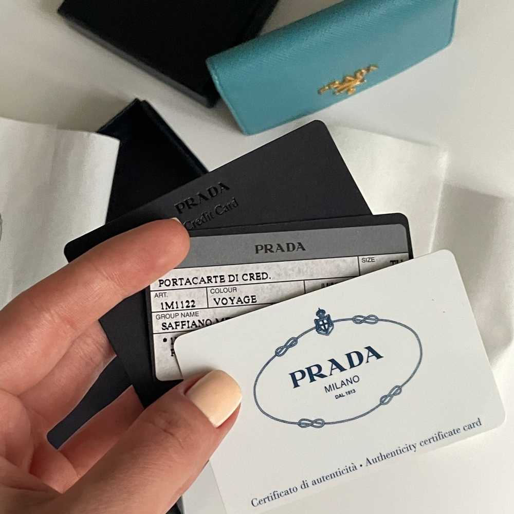 Prada Prada authentic wallet voyage blue - Gem