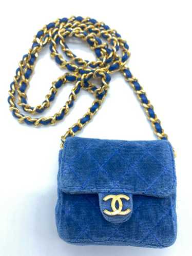 Chanel Flap Micro Mini Velvet Bag