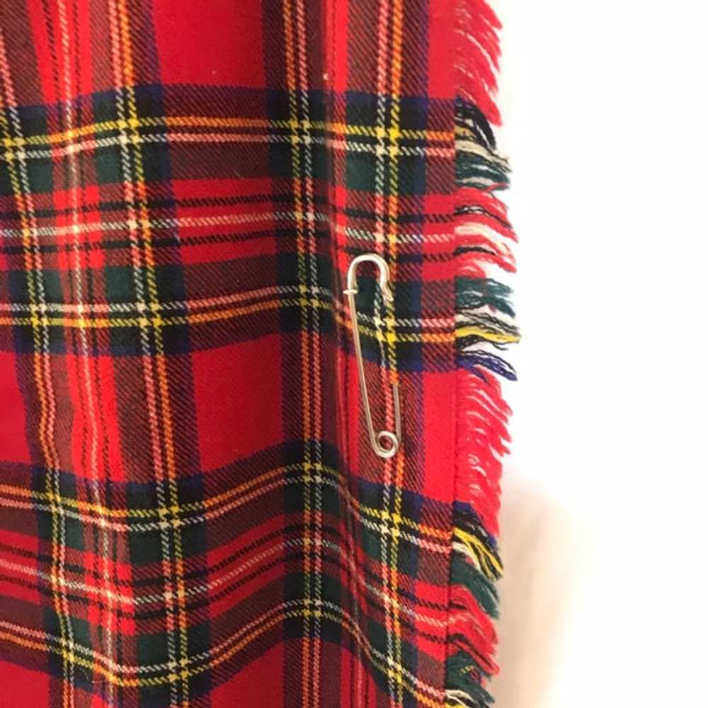 Vintage Real Scottish Plaid Maxi Skirt - image 4