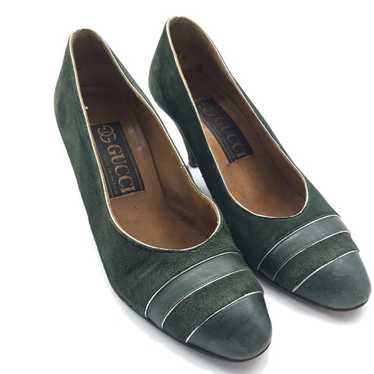 Vintage Gucci Green Pumps - image 1