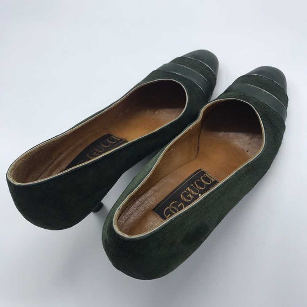 Vintage Gucci Green Pumps - image 4