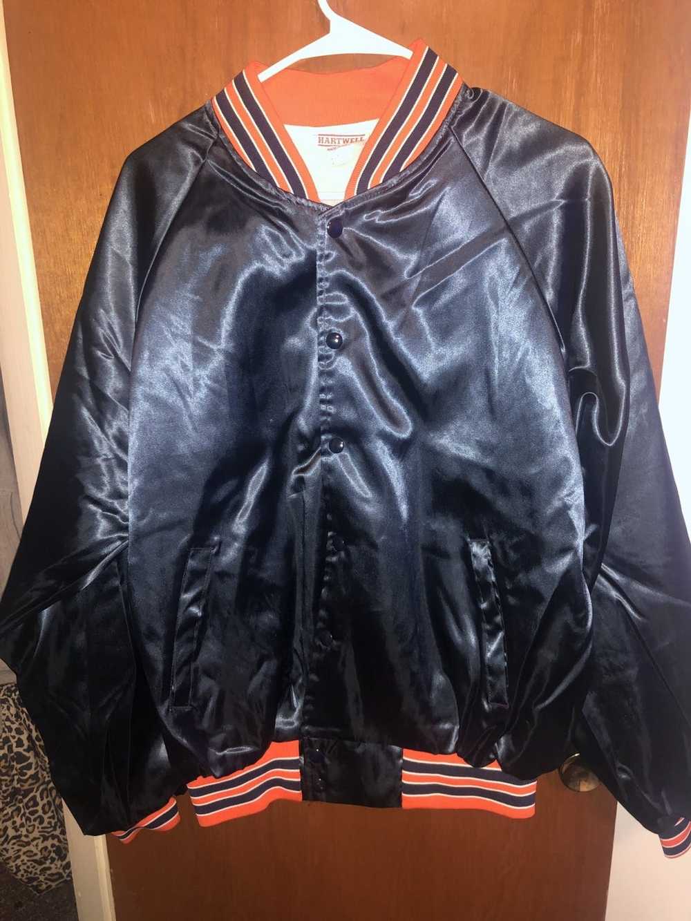 Vintage Blank satin Varsity jacket - image 1